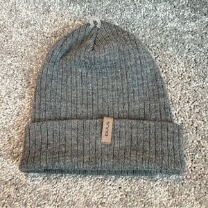 🧢 BULA Gray Ribbed‎ Knit Beanie – Unisex